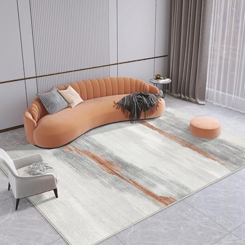 PIZZZENO Alfombra Decorativa para Sala de Estar, Ligera, de Lujo, para Dormitorio, Lavable, Suave, para guardarropa (80 x 120 cm)