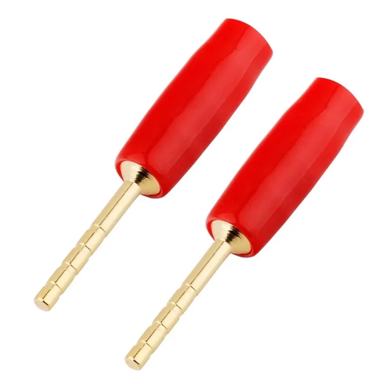 20 pièces 2mm plaqué or Type de vis petite broche de prise connecteur de câble de haut-parleur en cuivre mâle droit(20 Black)