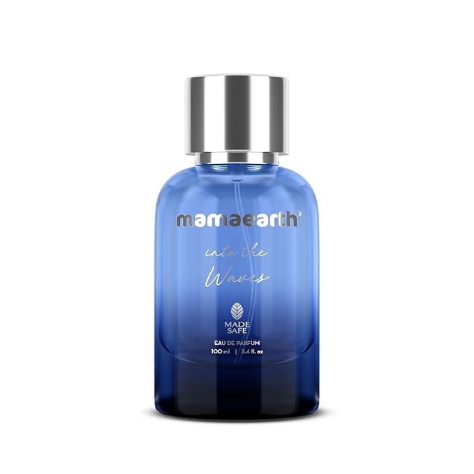 Mamaearth Into The Waves Liquid Eau De Parfum For Men-100 Ml|Made Safe Approved|Premium&Long-Lasting Fragrance|Blend Of Exotic Ingredients|Perfume With Bergamot,Aquatic&Musk Notes|Fresh Scent For Men