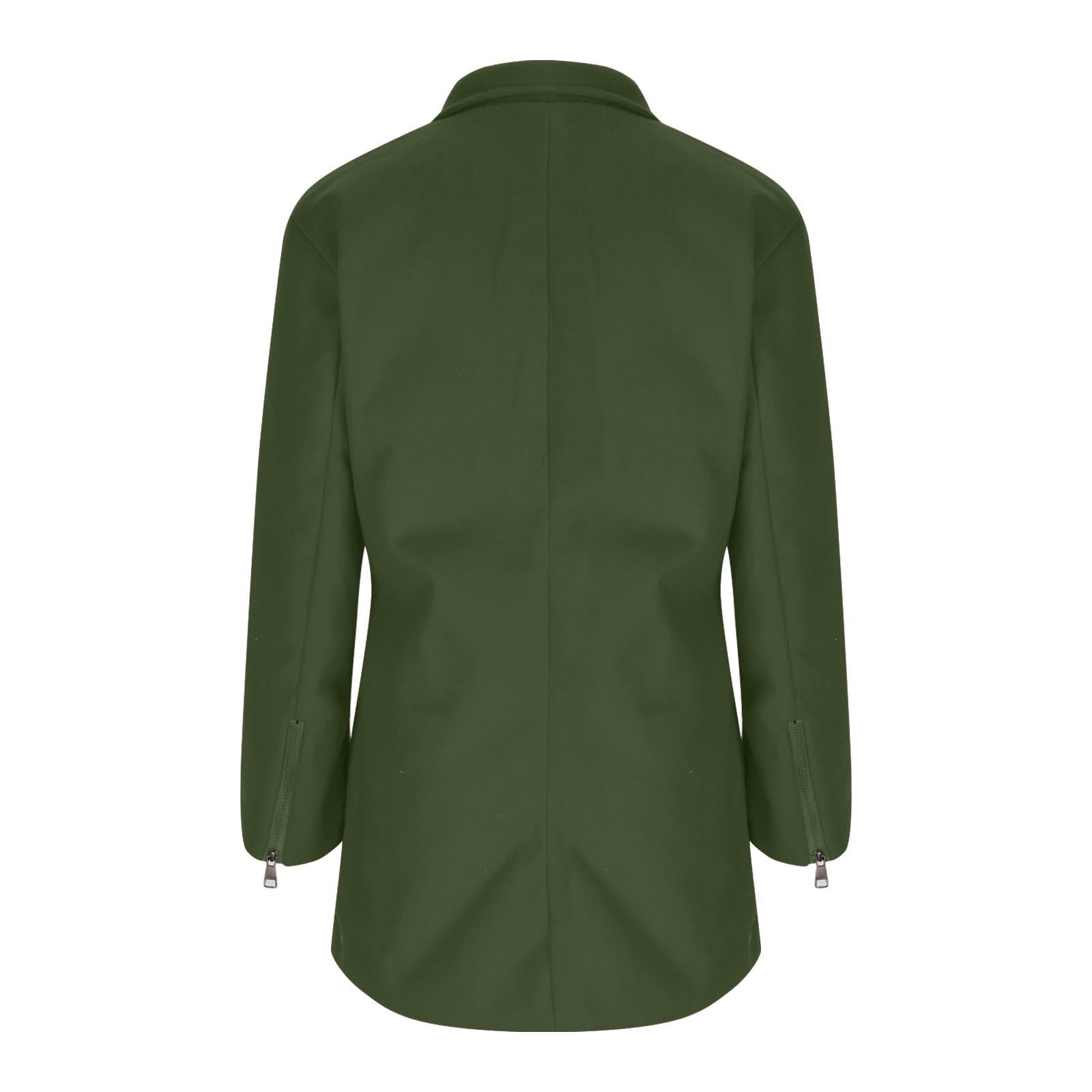 Cappotto di Lana Doppio Petto da Donna Moda Sottile Cappotto da Ufficio Business Elegante Classico Cappotti da Lavoro Casual con Risvolto Cardigan con Risvolto retrò di Tendenza Cardigan Giubbotto
