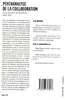 Psychanalyse de la collaboration 2907713205 Book Cover