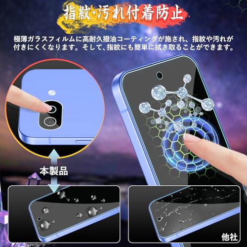 Image of Google Pixel 10a Glass Film (2 Pieces) + Google Pixel 10a Camera Film (2 Pieces) [Made with Asahi Glass Material] Hardness, 9H Hardness, Easy to Apply, Automatic Adhesion, Anti-Bubbles, Water