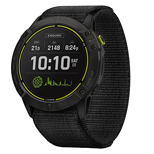 Garmin Enduro, Ultraperformance Multisport GPS Watch, Solar Charging, Battery Life Up to 80 Hours in GPS Mode