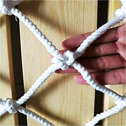 SCITOY Rope Net for Playground Safety Net in White Nylon Child pet Cat Safety Anti-Fall Net for Stair Railings Balcony Patio Protection 5cm mesh,3x4m(10x13ft)