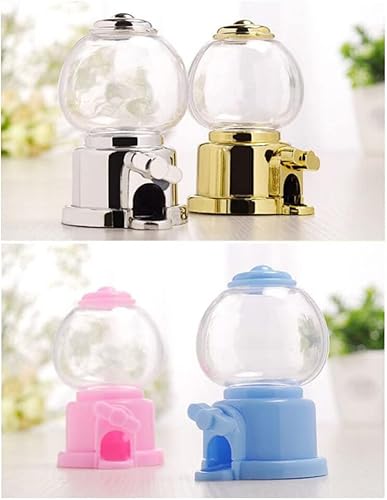 Miniatura 4 de STOBOK Máquina de dulces, 6 máquinas giratorias para atrapar dulces, mini máquina creativa de chicles dispensadora de dulces, caja de dulces para