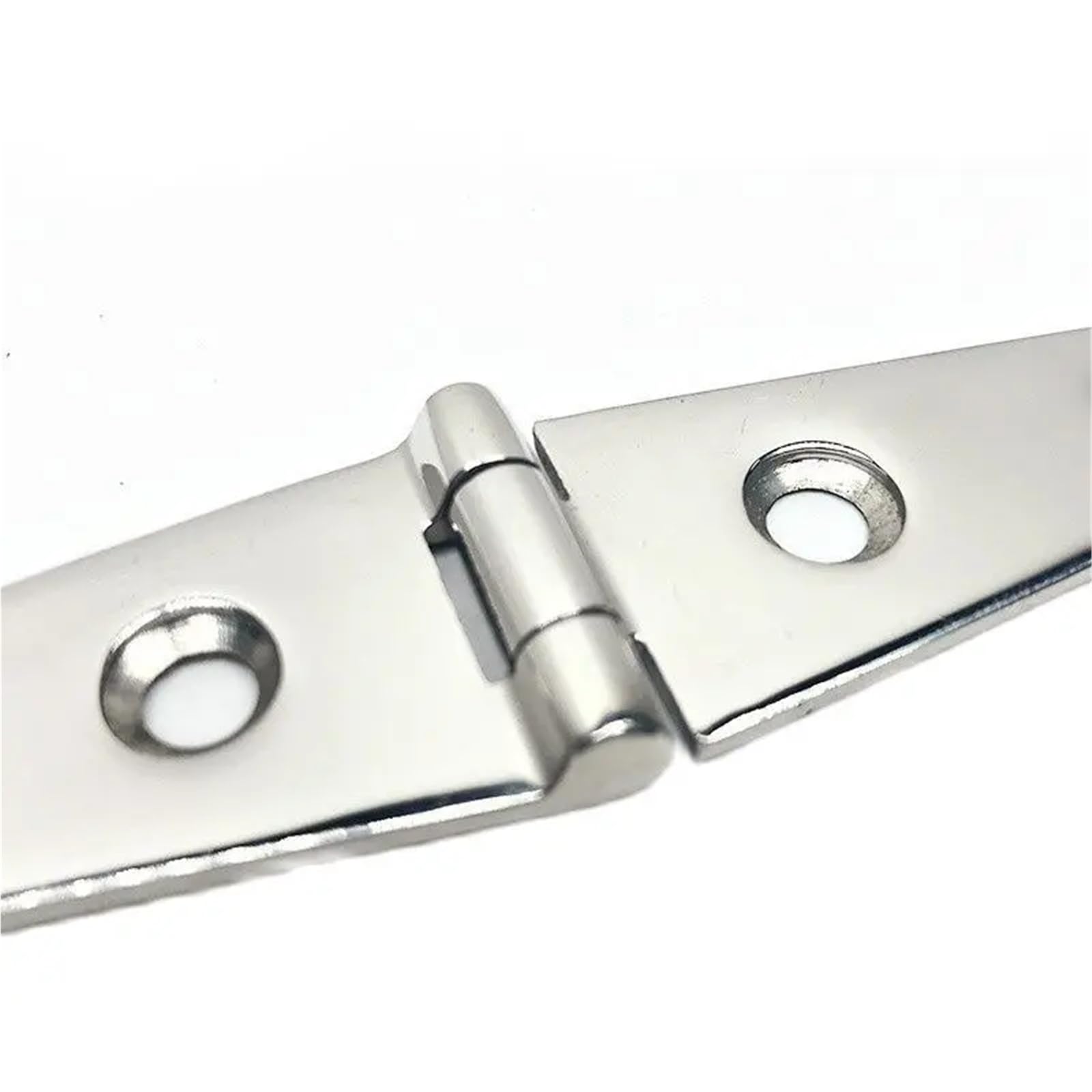 Bisagras de alta resistencia for puerta plegable con rodamiento de engrosamiento, 103 x 27 mm, apertura plana de 180 grados, 1 unidad