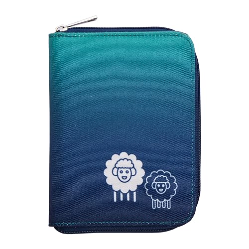 Set de ganchillos KnitPro Waves con mangos suaves y estuche azul 4