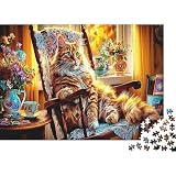 Rompecabezas Gato Gigante 1000 Piezas, Papel Premium, Premium, Colorido...