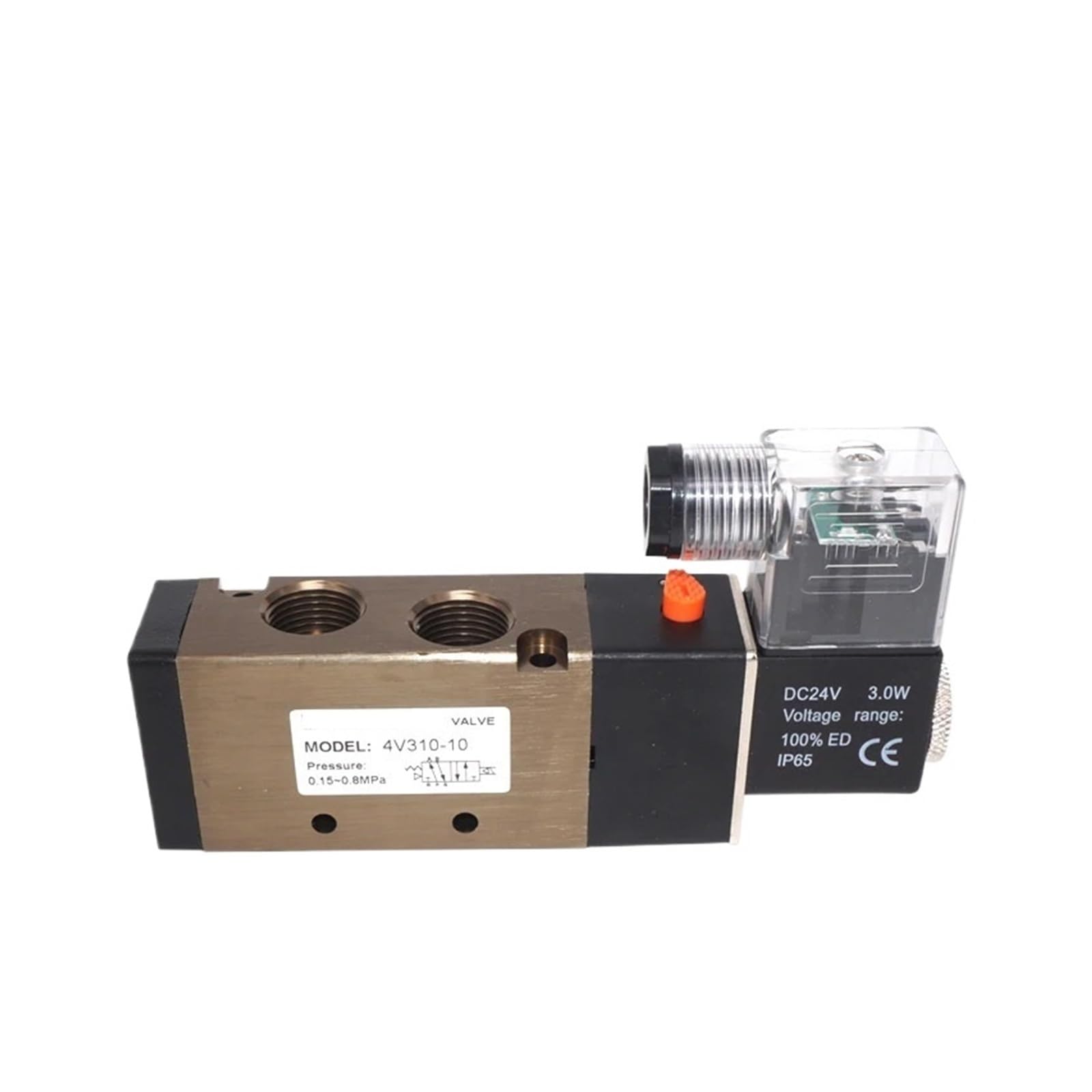 Électrovanne 5/2 voies 3/8 pouces à commutation rapide pour automatisme pneumatique