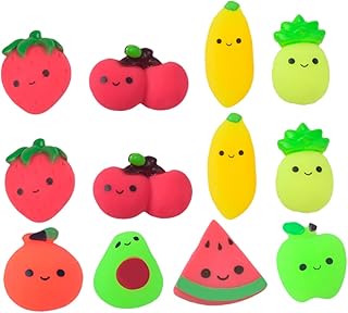 SAFIGLE 12 Pçs Beliscão Música Brinquedo Inquieto Para Crianças Brinquedos Adultos Para Brinquedo Inquieto Para Adultos Mochi Frutas Lembrancinhas De Festa Brinquedo De Frutas