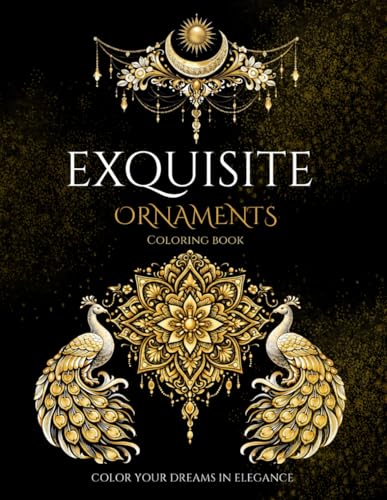 Exquisite Ornaments – Malbuch für Erwachsene: Hochwertige Ornamente, ruhige Muster & kreative Entspannung in stilvollem Design