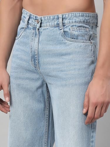 Image of Men Baggy Jeans Cotton Blend Loose Fit High Rise Denim Pants for Men | Stylish Casual Streetwear Jeans Pant for Man | Comfortable Everyday Wear