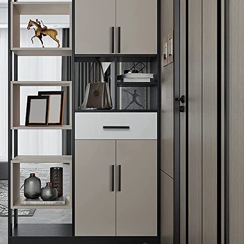 homdiy 10 Pack Black Stainless Steel Kitchen Cabinet Handles Drawer Pulls,Stainless Steel Cabinet Pulls,Hole Spacing 3-3/4 Inch, Overall Length 5-9/10 Inch by Homdiy - Image 6