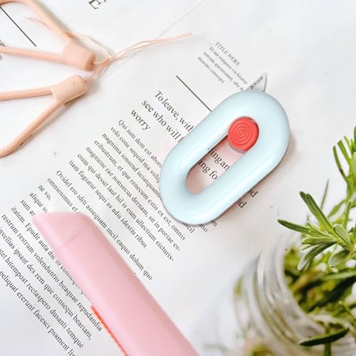 Image of Ceramic Box Cutter, Box Cutter Retractable, Pink, Mini, keychain, Safety, Cute, Magnetic Package Opener, Box Opener Cutter for Daily Online Shopping /Kitchen /Office /Beauty Gift Unpacking