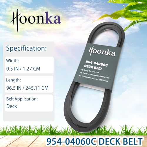 HOONKA 954-04060C Deck Belt for Cub Cadet LTX Mowers (1/2" x 96.5")