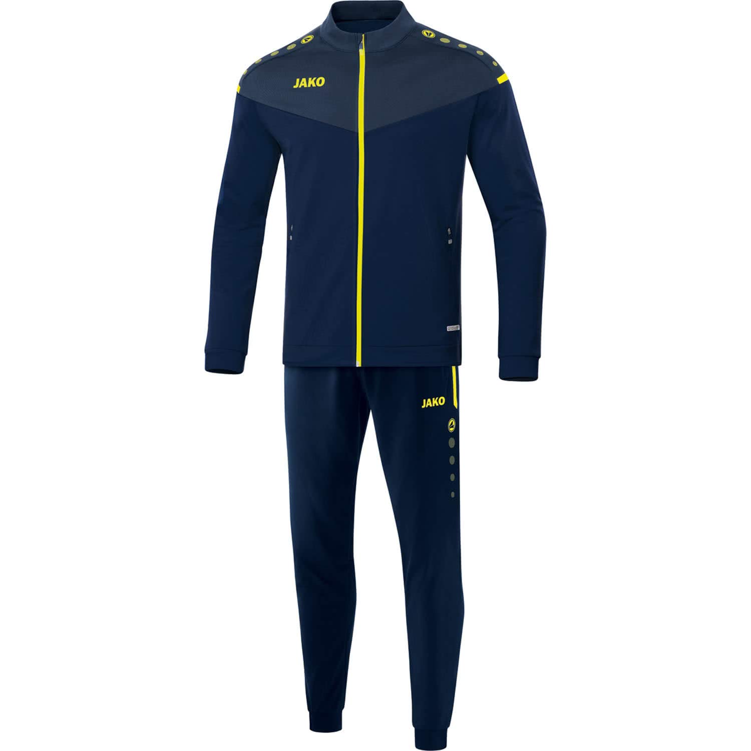 Jako Herren Trainingsanzug Polyester Champ 2.0, Marine/Darkblue/Skyblue, XXL, M9120