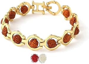 Set of 2 rakhi set for brother with roli chawal | Rudraksha Bracelet for Men | rakshabandhan rakhi for Brother, Bhaiya, Bhai | Brown with Tilak Material