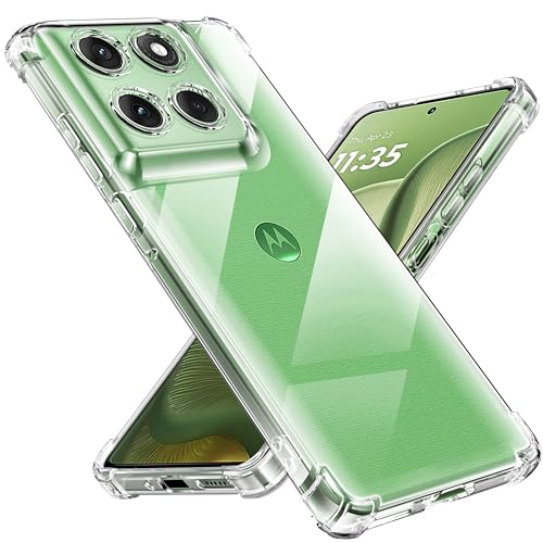 Tentoki für Motorola Edge 60/60 Fusion hülle [Anti-Vergilbung] [Deutsche Material] [Ultra Dünn] handyhülle für Motorola Edge 60/60 Fusion - Durchsichtig