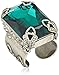 Sorrelli Large Cut Crystal Adjustable Ring, Size 7-9