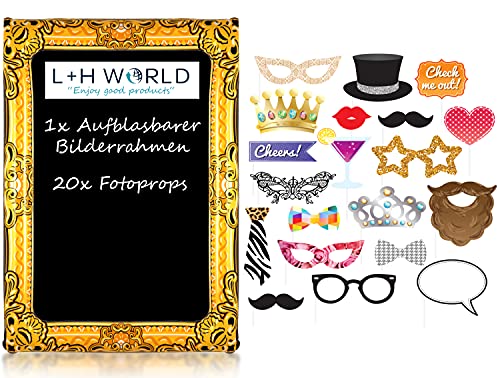 Aufblasbarer Fotorahmen Für Partys - Lustige Foto Requisite 71x58cm PVC