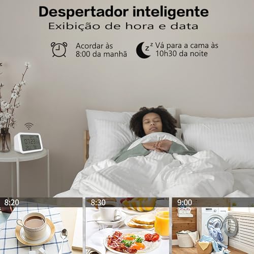 Termômetro WiFi Higrômetro, temperatura interna e sensor de umidade, monitor doméstico inteligente d