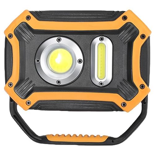TORR Luz de Trabajo LED Recargable de 30 W - Manejar Plegable PortáTil de 180° con Base MagnéTica, 5 Modos de Luz para la IluminacióN del Sitio