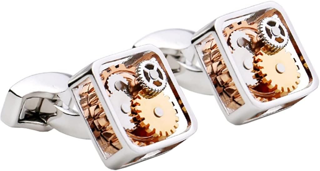 Men's Cuff Links,Suit Cufflinks,Cuff Links Set,Mechanical Cufflinks Men's Suit French Shirt Cuff Buttons Men's Box Packaging