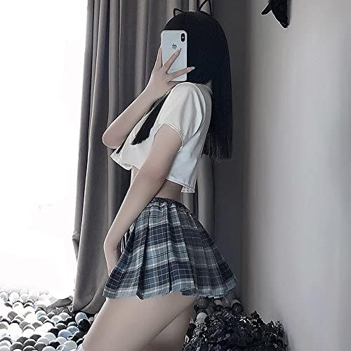 [LIKENNY] セーラー服 ギャル コスプレ JK セクシー 女子高生 制服 ミニスカ かわいい 人気 レディース 萌え 写真 おしゃれ 定番 本格 摄影 衣装 勝負 学生 cosplay 学園祭 文化祭 詳細画像4