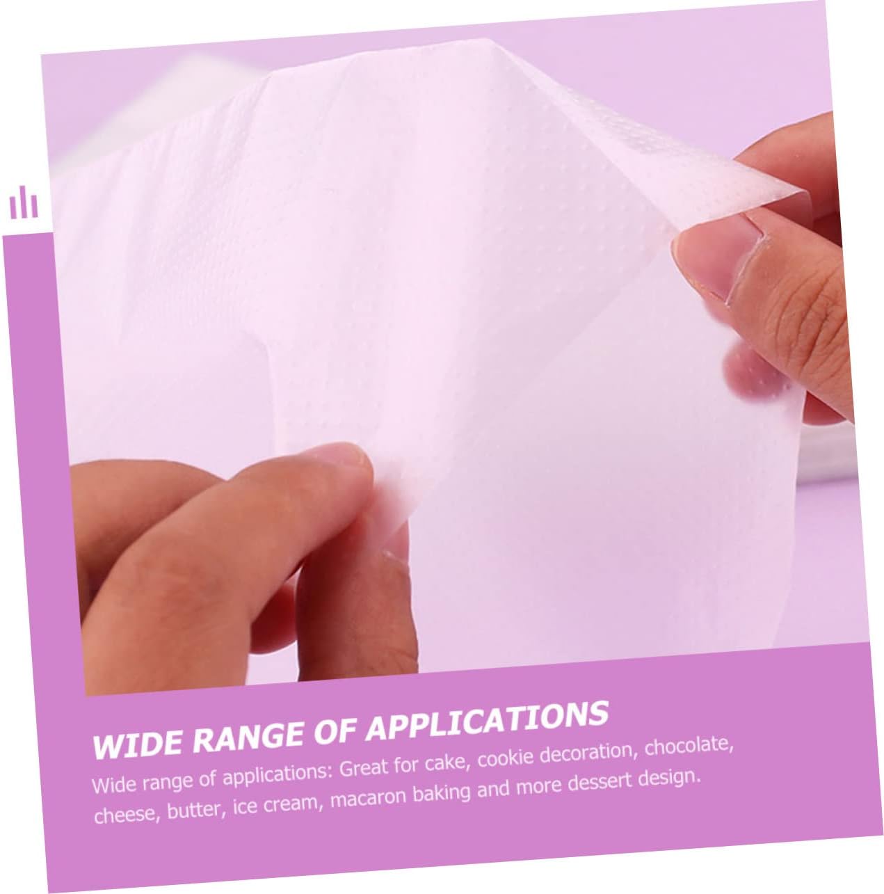 Garneck 200pcs Disposable Pastry Bags Cake Decorating Bags Food Grade Easy to Use Strong Material for Baking Decorating