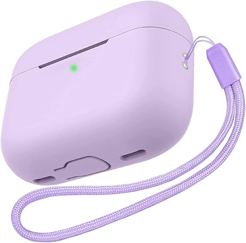 Benbenjaytek Funda para AirPods Pro 2, AirPods Pro 2 generación 2022 protectora de silicona suave a prueba de golpes con correa de mano, soporte de
