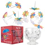Prince of Scots Premium Tiki Glass Cocktail Glasses (TikiGlass-Happy/SadBOX)