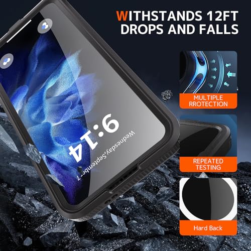 Coque Samsung S25 étanche MagSafe antichoc intégrale robuste noire
