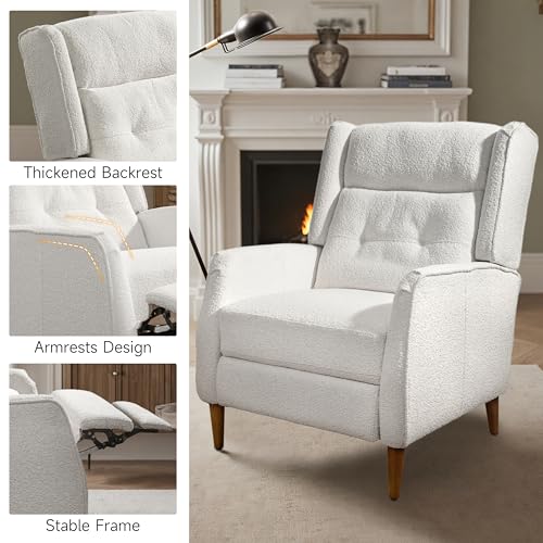 Sillón Reclinable Ajustable Blanco miniatura 4