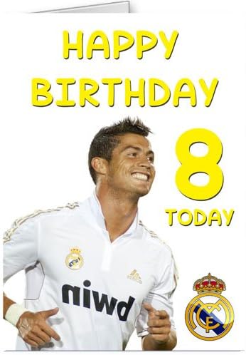 Carte D Anniversaire Personnalisee Ronaldo Amazon Fr Fournitures De Bureau