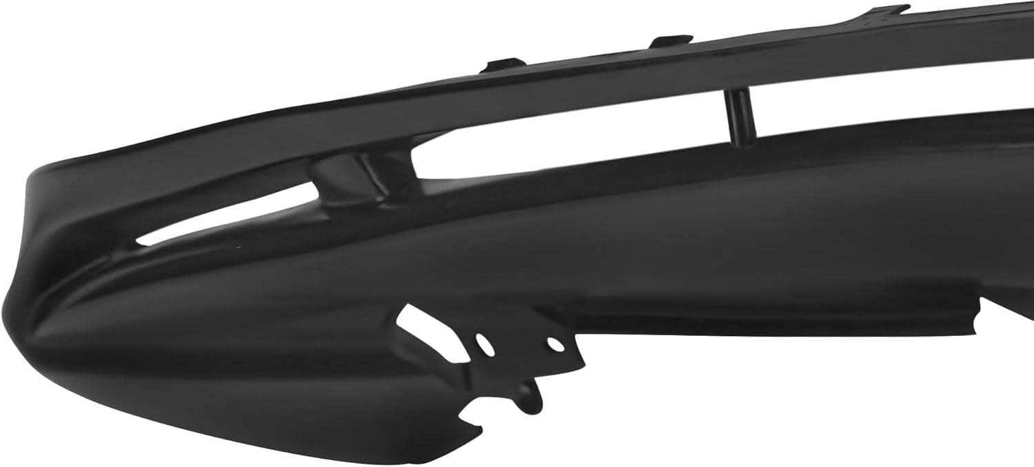 Compatible with/Replacement for Front Bumper Lip, V Style PU Front Lip Spoiler Black, Fits 2006 2007 2008 2009 Volkswagen Golf GTI and Jetta MK5 Only Sedan Wagon (Not Compatible with Rabbit)