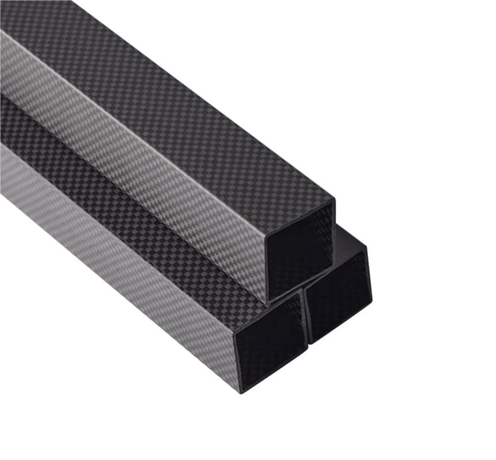 Tubo quadrato rettangolare in fibra di carbonio 3K for attrezzature sportive, alberi e applicazioni meccaniche 1 pz(10x10x8x1000mm)