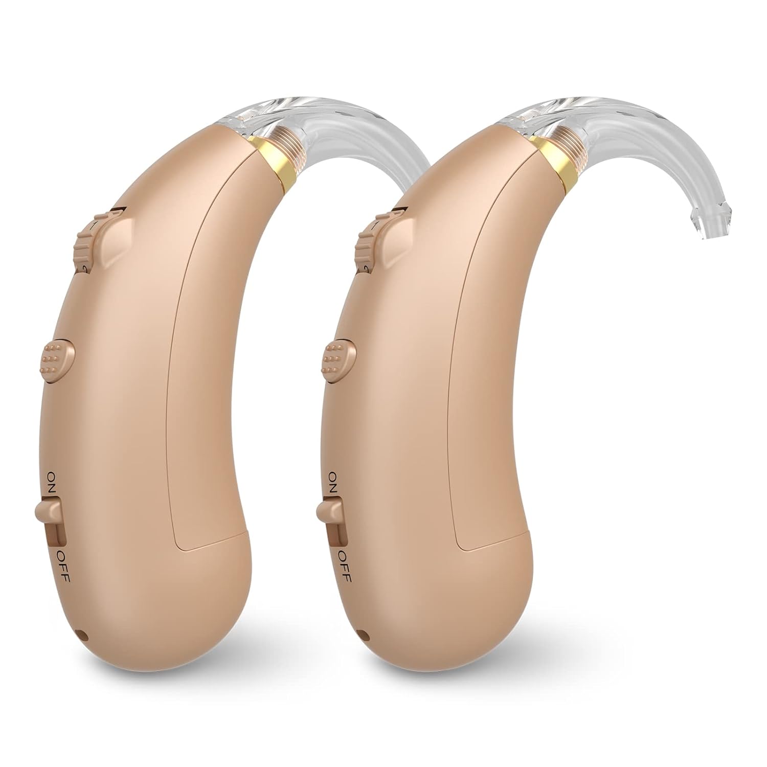 Hearing Aids Rechargeable, Intelligent Volume Memory Digital Hearing Amplifier for Seniors and adults (1 Pair)