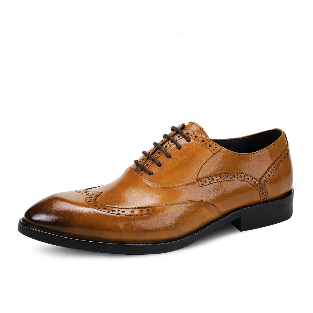 Brogues Oxford Business da Uomo Scarpe Basse Eleganti Formali in Pelle Scarpe Stringate da Abito