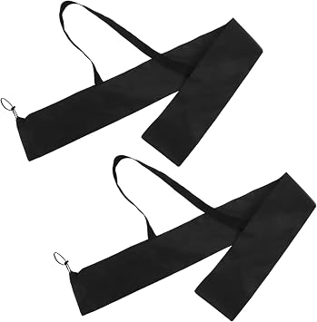 2pcs Portable Baseball Bat Storage Bag Lightweight Oxford Cloth Travel Carrier with Dual Carry Shoulder Strap for Softball and Baseball Equipment