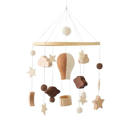 Decoraciones de guardería, cuna móvil para cuna con colgantes de globos de fieltro, adornos colgantes para bebé, moisés móvil para cuna de juguete