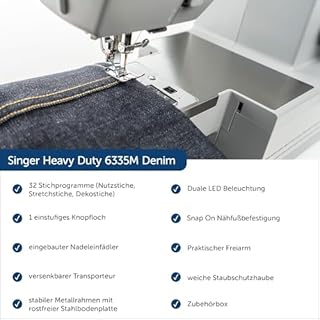 Singer Heavy Duty HD 6335 avec Planche de Table d'extension