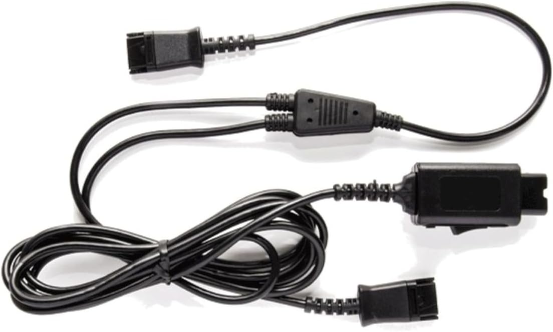 JPL BL-11+P Headset Connection Cable with Plantronics Compatible QD