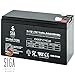 Produktbild Akku 9Ah 12V AGM Blei Gel Hochstrom Batterie Echolot Lowrance Eagle Humminbird Pedelec Elektro Fahrrad Rasenmäher 7ah