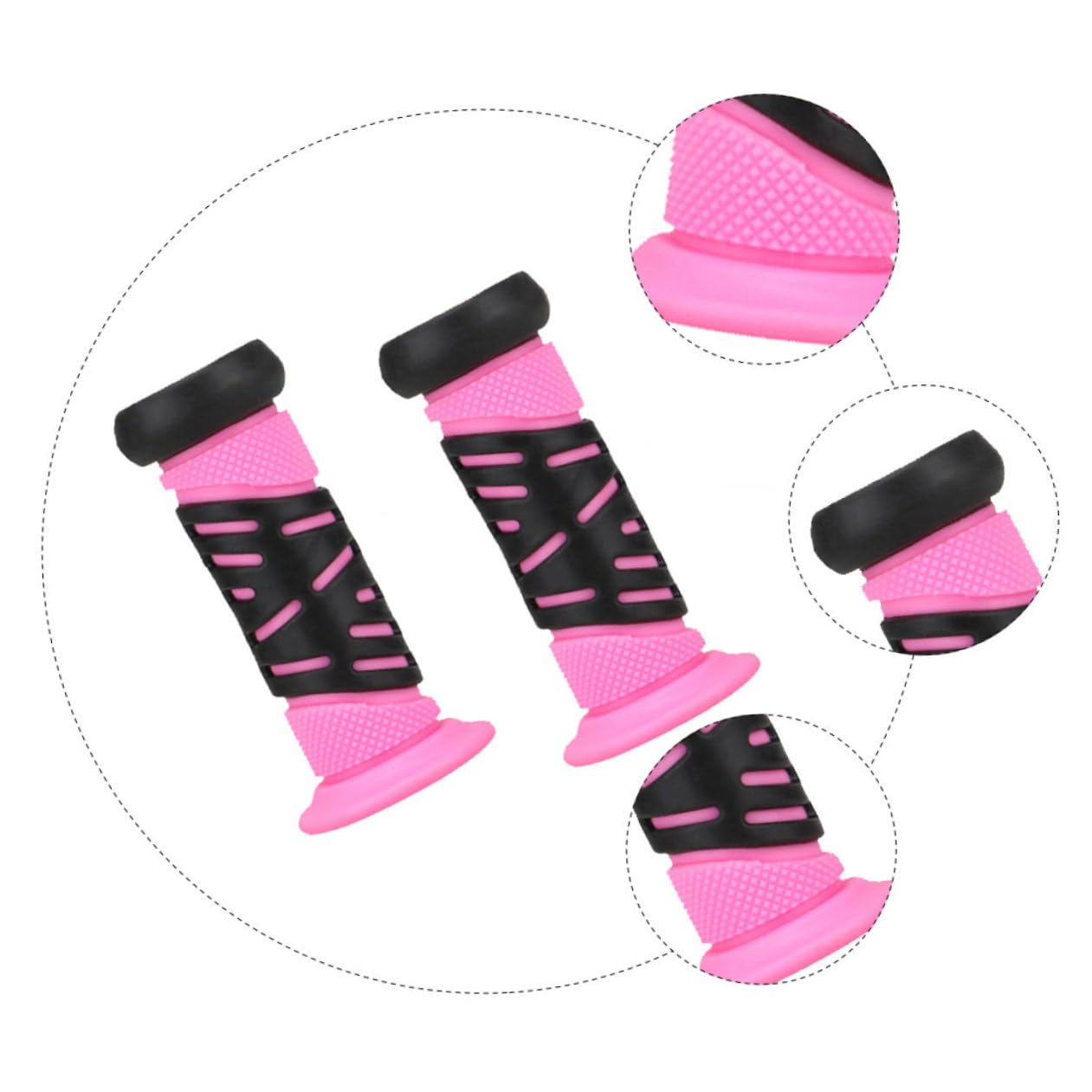 BESPORTBLE 3paires Poignées De Vélo Antidérapantes Caoutchouc pour Garçon Fille Grip Confortable Accessoire pour Draisienne Et Trottinette Set
