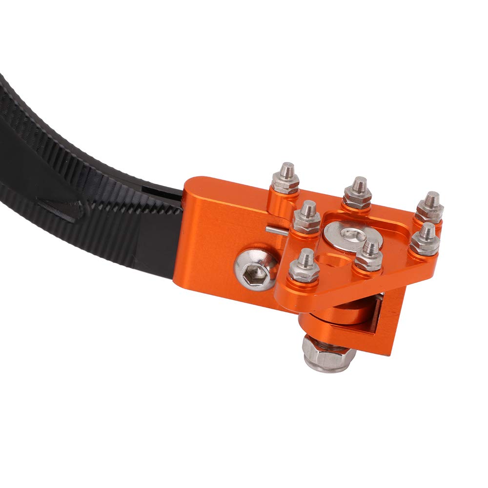 AnXin Moto Pédale de Frein arrière Levier pour 125 144 150 200 250 300 350 400 450 500 530 SX XC EXC SXS SMR SXF XCR Te FE TC FC 125 250 300 Orange