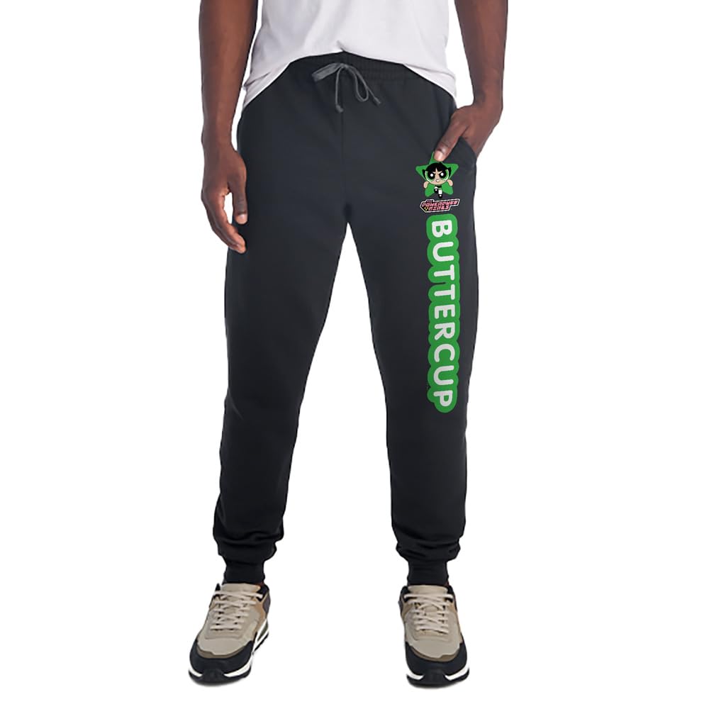 Popfunk Powerpuff Girls Buttercup Unisex Jogger Sweatpants with Pockets for Men and Women