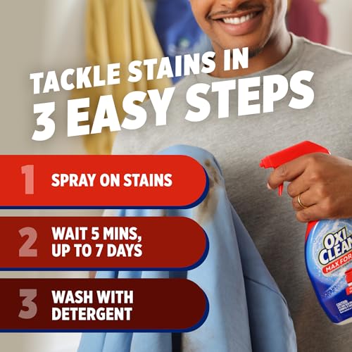 OxiClean Max Force Laundry Stain Remover Spray Refill, 48 fl oz - image 8