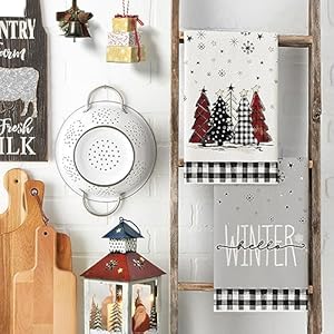 Artoid Mode Black White Buffalo Plaid Snowman Xmas Trees Christmas Kitchen Towels Dish Towels, 18x26 Inch Daily Winter Decoration Hand Towels Set of 4 Artoid Mode Black White Buffalo Plaid Snowman Xmas Trees Christmas Kitchen Towels Dish Towels 18×26 Inch Daily Winter Decoration Hand Towels Set of 4