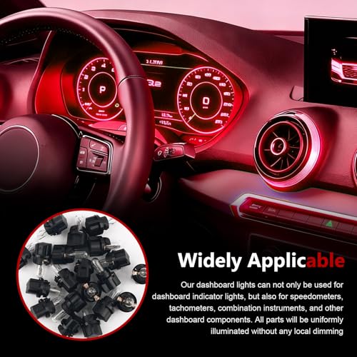 20 piezas bombillas halógenas T5 para tablero de auto miniatura 7