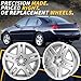 LUNEGUE New 17x6.5 Inch 17 Inch Premium Aluminum Alloy Wheel Rims Fits for 2006 2007-2012 2013 Chevrolet Impala, ALY05071U10N, Direct Fit OE Stock Specs, Silver